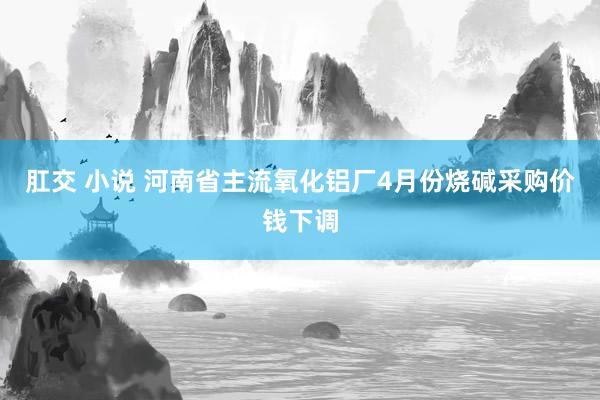 肛交 小说 河南省主流氧化铝厂4月份烧碱采购价钱下调